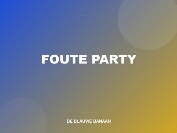 Muziekbingo Box — Foute Party